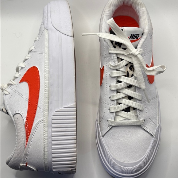 Nike Court Legacy Lift Sneakers - White Leopard - 9.5 - Picture 3 of 10